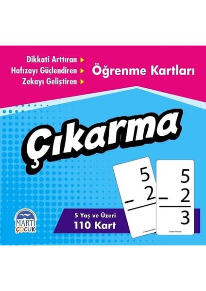 Martı Yayınları Öğrenme Kartları Çıkarma