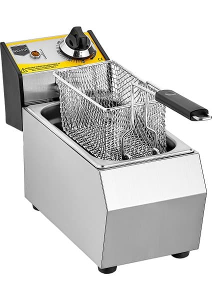Remta 3 lt Elektrikli Fritöz R90 Yüksek Hassasiyetli Termostat ile Profesyonel Kullanım