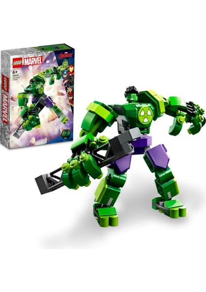 LEGO ® Marvel Hulk Robot Zırhı 76241 - 6 Yaş ve Üzeri Çocuklar Için Avengers Figürü Oyuncak Yapım Seti (138 Parça)