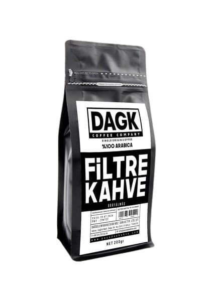 Dagk Filtre Kahve 200 gr Özel Kavrulmuş %100 Arabica Menşeli Yoğun Aroma Sunuyor