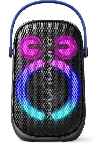 Anker Rave Neo 2 80W Kablosuz Bluetooth Hoparlör - IPX7 - 18 Saate Varan Çalma Süresi - TWS Party Speaker - Ses Bombası - Siyah -A33A1 (Anker Türkiye Garantili)