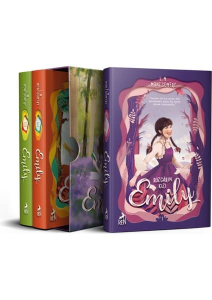 Ren Kitap Rüzgarın Kızı Emily Kutulu Set - Ciltli - Lucy Maud Montgomery