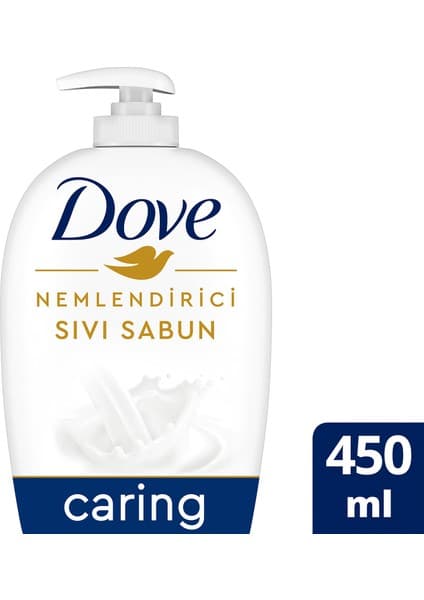 Dove Nemlendirici Sıvı Sabun Caring 1/4 Nemlendirici Krem Etkili 450 ml