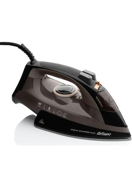 Arzum AR6030 SteamPro Plus Buharlı Ütü 2400W, Seramik Taban, 175 gr/min Şok Buhar, Kahverengi
