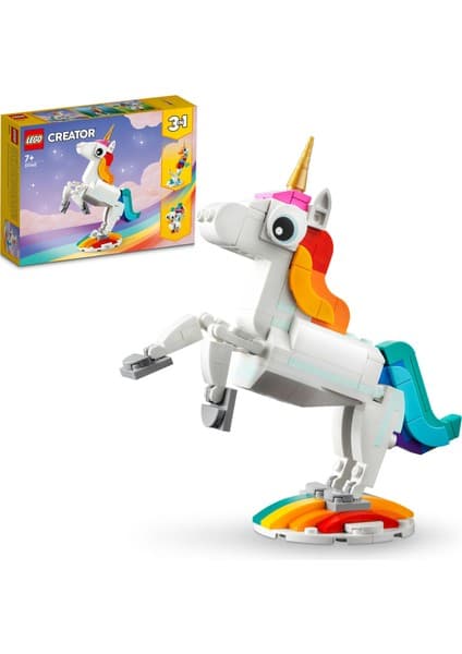 LEGO ® Creator Sihirli Tek Boynuzlu At 31140 - 7 Yaş & Üzeri Çocuklar için Yaratıcı Oyuncak Yapım Seti (145 Parça)
