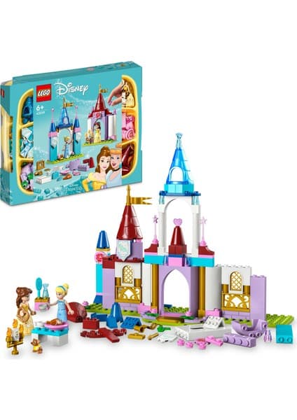 LEGO ® | Disney: Disney Princess Yaratıcı Kaleler 43219 - 6 Yaş ve Üzeri Çocuklar için Yaratıcı Oyunları Teşvik Eden Oyuncak Yapım Seti (140 Parça)