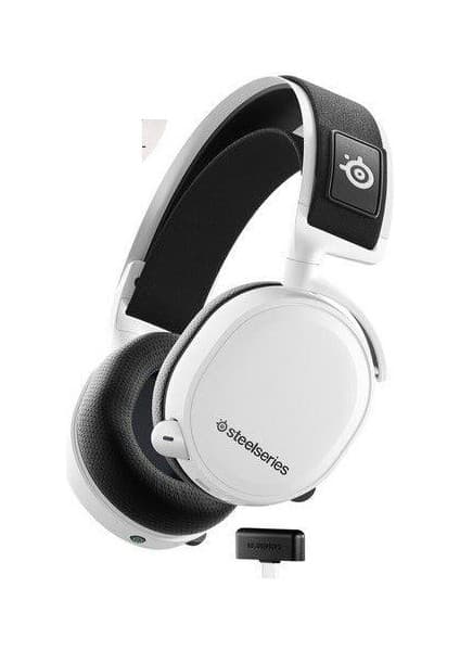 SteelSeries Arctis 7+ Beyaz Kablosuz 7.1 Kulak Üstü Oyuncu Kulaklığı