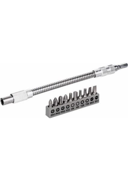 Bosch Extra Hard Vidalama Ucu Seti 10'lu PH1 PH2 PH3 PZ2 H4 H5 T20 T25 S4.5 S5.5 Özellikli 2608522376