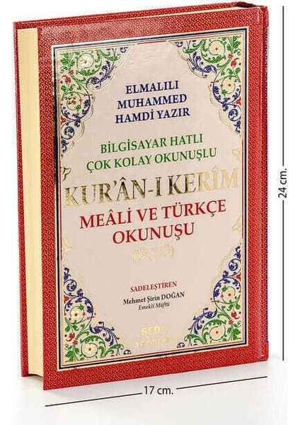 Seda Yayıncılık Kur'an-ı Kerim Meali ve Türkçe Okunuşu Üçlü (Orta Boy) Bilgi - Elmalılı Muhammed Hamdi Yazır