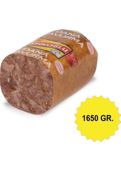 Apikoğlu 1650 Gr Blok Dana Kavurma Yüksek Proteinli Pratik Atıştırmalık Türkiye Menşeli