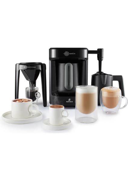 Karaca Hatır Barista Cappuccino ve Türk Kahve Makinesi Antrasit