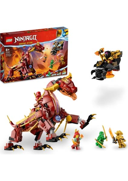 LEGO ® NINJAGO® Heatwave Dönüşen Lav Ejderhası 71793 - 8 Yaş ve Üzeri Çocuklar İçin Ninja Ejder İçeren Yaratıcı Oyuncak Yapım Seti (479 Parça)