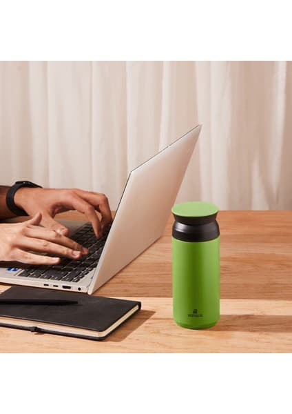 Karaca Rainbow Green Paslanmaz Çelik Termos 350 ml (8 Saate Kadar Sıcak/Soğuk Tutma)
