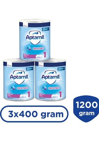 Aptamil Prosyneo 1 Bebek Sütü 400 gr 0-6 Ay x 3 Adet