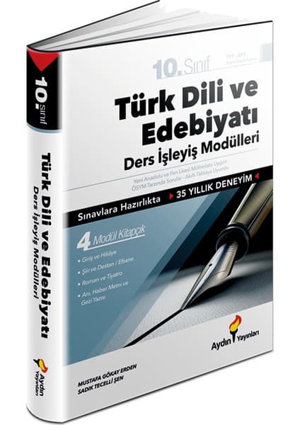 Aydın Yayınları 10. Sınıf Türk Dili ve Edebiyatı Ders İşleyiş Modülleri