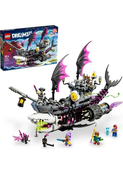 LEGO ® DREAMZzz Kabus Köpek Balığı Gemisi 71469 - 1389 Parça Yaratıcı Oyuncak Seti 10 Yaş ve Üzeri 1389