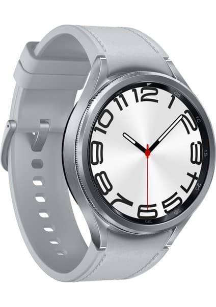 Samsung Galaxy Watch6 Classic Akıllı Saat Gümüş 47MM SM-R960NZSATUR (Samsung Türkiye Garantili)