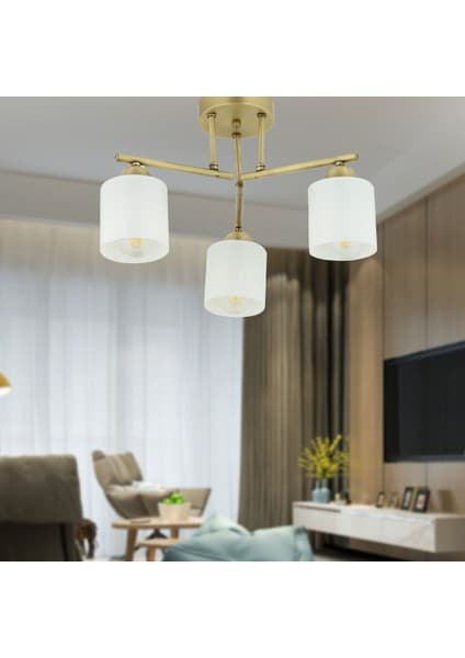 Apliqa Kavis 3'Lü Eskitme Modern Genç Odası Mutfak Salon Avize