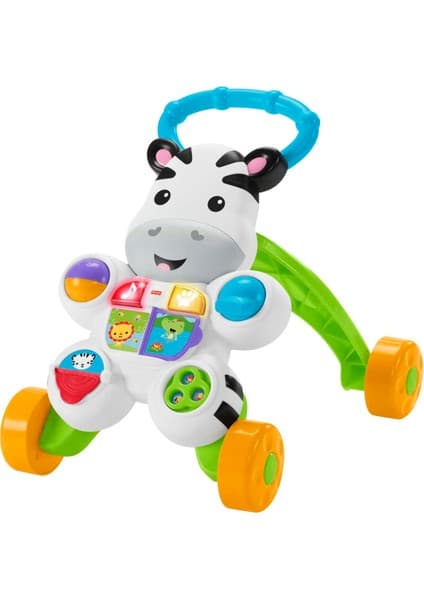 Fisher-Price Melodili Zebra Yürüteç DLD80, 6 Aylık Bebeğiniz İçin Eğlenceli Aktiviteler ve Müzik