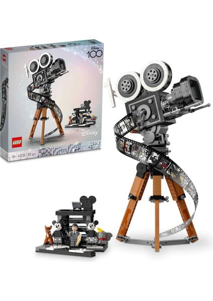 LEGO ® │ Disney Walt Disney Hatırası Kamera 43230 - Yetişkinler için Model Yapım Seti (811 Parça)