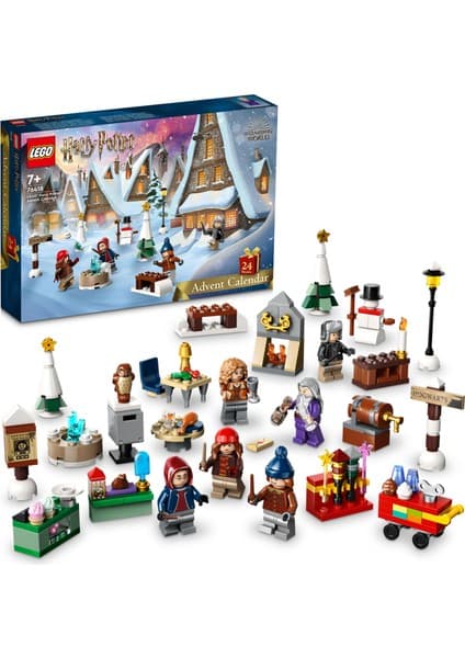 LEGO ® Harry Potter™ Yılbaşı Takvimi 2023 76418 - 7 Yaş ve Üzeri Harry Potter Hayranları İçin Hogsmade Köyü Temalı Hediyelik Yapım Seti (227 Parça)