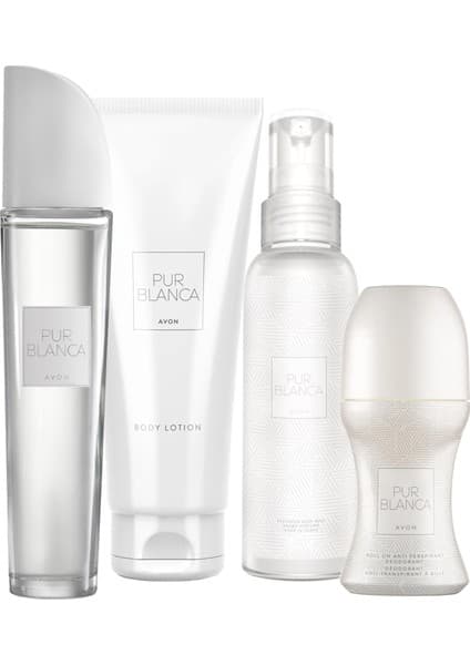 Avon Pur Blanca Kadın Parfüm Losyon Rollon ve Vücut Spreyi Seti