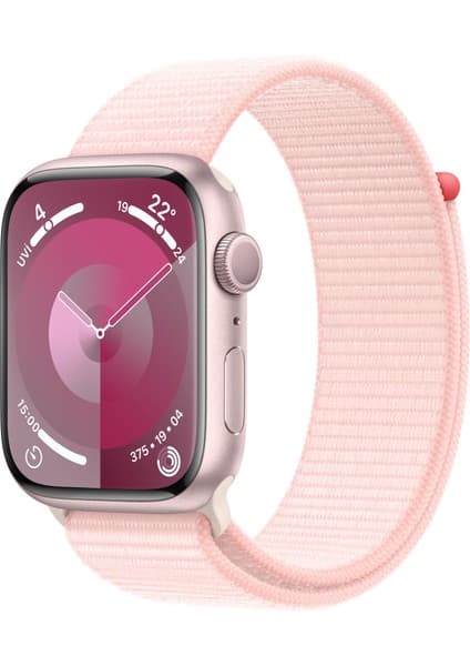 Apple Watch Seri 9 Gps 45MM Pembe Alüminyum Kasa Spor Loop MR9J3TU/A