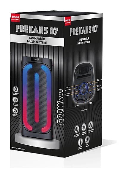 Bood Frekans 07 Bluetooth Hifi Hoparlör Siyah