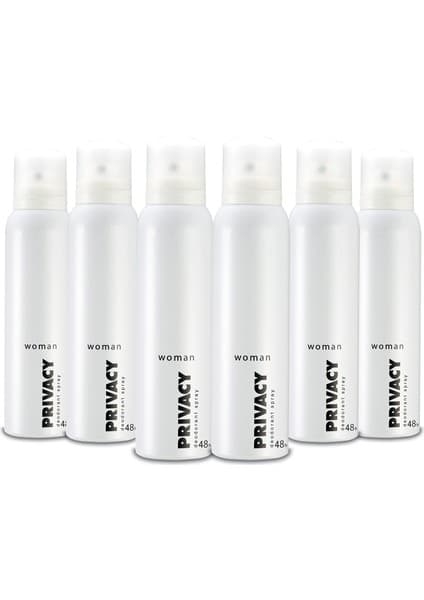PRIVACY Woman Kadın Deodorant 6x150 Ml