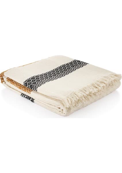 Schafer Home Wave Çift Kişilik Pike 200X230 -1 Parça-Ekru/hardal