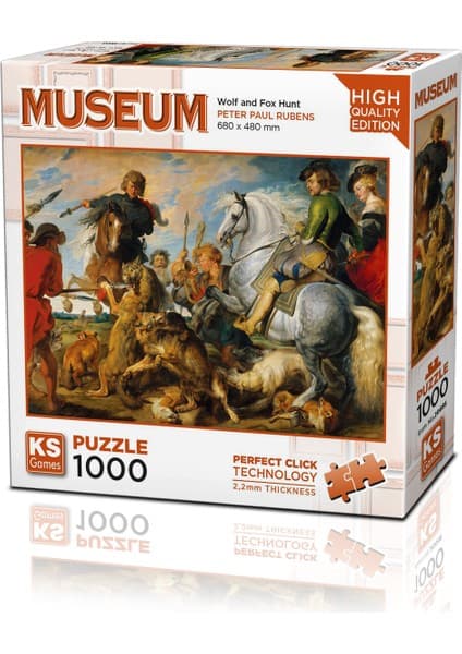 KS Games Wolf And Fox Hunt 1000 Parça Puzzle