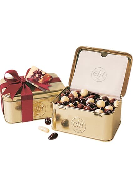 Elit Çikolata Gourmet Draje Altın 1924 Metal Kutu 400g