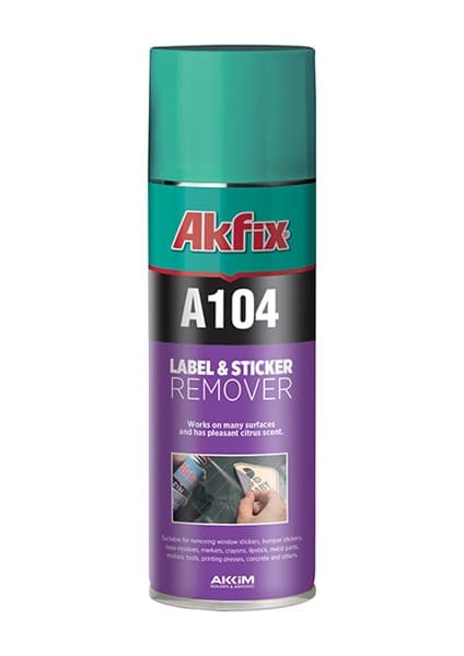Akfix C104 200 ml Etiket ve Sticker Sökücü Sprey Tüm Yüzeylerde Etkili Doğal Portakal Yağı Özlü