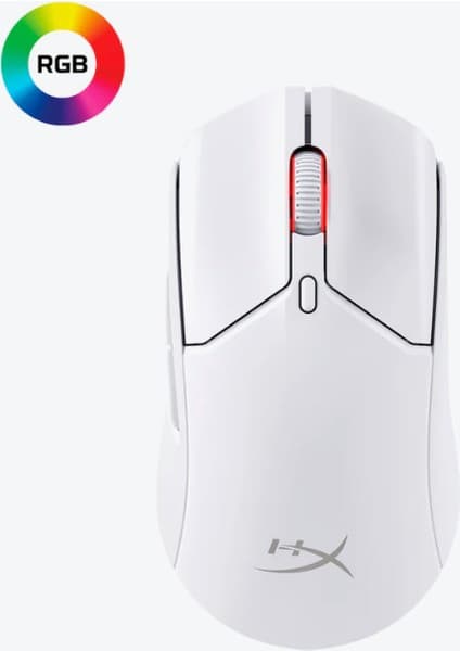 HyperX Pulsefire Haste 2 26K DPI Beyaz Hafif Kablosuz Gaming Mouse 6N0A9AA