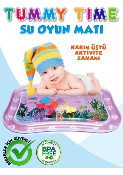 İyi Toys Tummy Time Su Oyun Matı - Bebekler Için Renkli Aktivite Matı