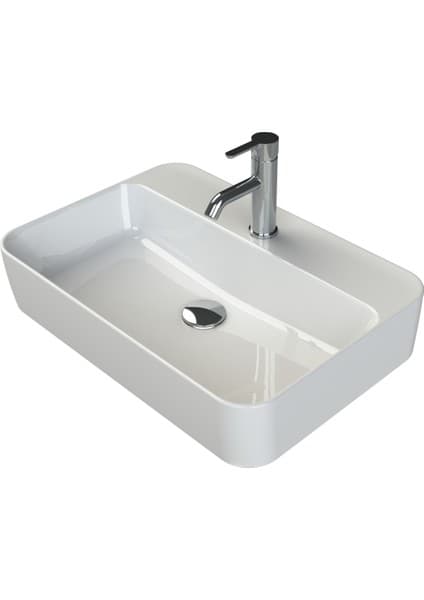 Turkuaz Seramik Hera 60X42 cm Lavabo (Bataraya delikli)