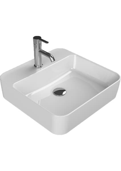 Turkuaz Seramik Hera 48X48 cm Lavabo (Batarya uyumlu)