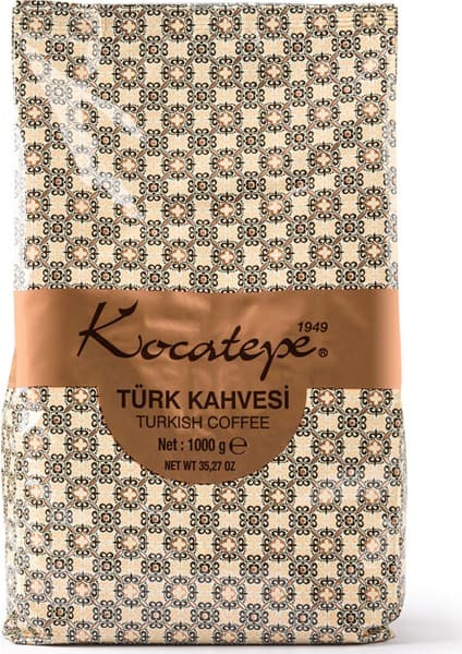 Kocatepe Kahve Kocatepe Türk Kahvesi 1 kg - Türkiye Menşeli %100 Arabica, Doğal Taş Değirmenle Öğütülmüş, Zengin Aromalı ve Lezzetli