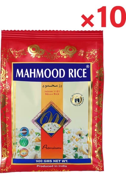 Mahmood Rice Basmati Pirinç 900 gr x 10 Adet
