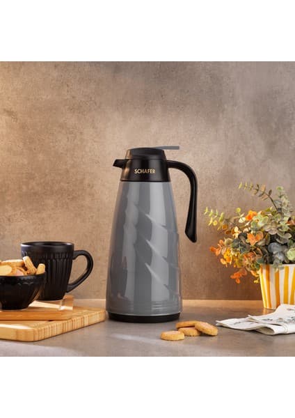 Schafer Kitchenhouse Mimoza Cam Termos-Gri 1,5 lt