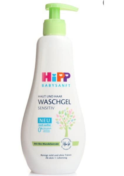 Hipp Babysanft Bebek Saç ve Vücut Banyo Jeli Organik Badem Özlü 400 ml Yenidoğan İçin Hassas