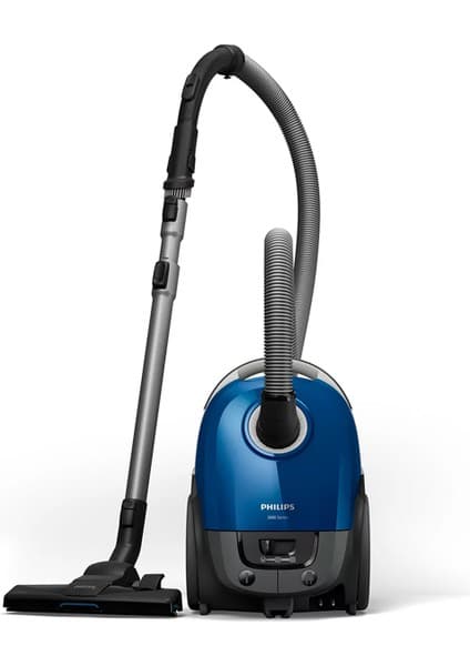 Philips 3000 Serisi Toz Torbalı Elektrikli Süpürge, 899W, Alerji Filtresi, TriActive Başlık, XD3110/09