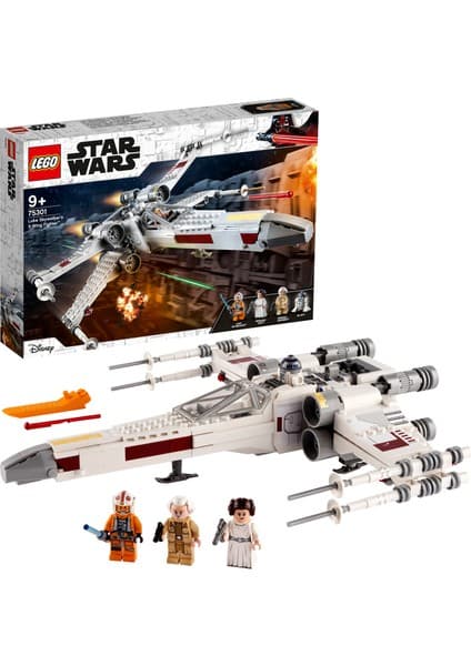 LEGO Star Wars™ Luke Skywalker’ın X-Wing Fighter™’ı 75301 - 9 Yaş ve Üzeri Çocuklar için Luke Skywalker, Prenses Leia ve General Dodonna LEGO minifigürü İçeren Yaratıcı Oyuncak Yapım Seti (474 Parça)