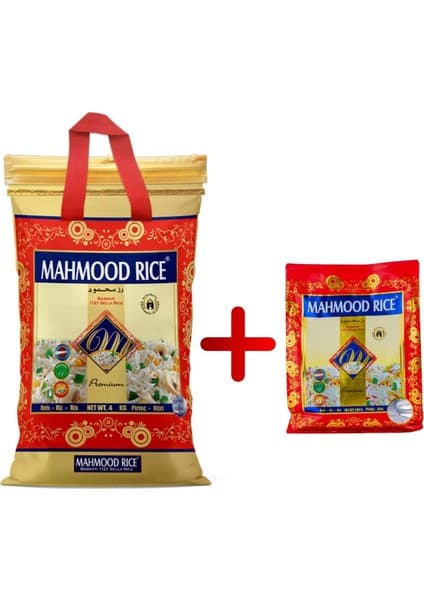 Mahmood Rice Mahmood Rıce Basmati 1121 Pirinç 4 kg ve Basmati 1121 Pirinç 900 gr