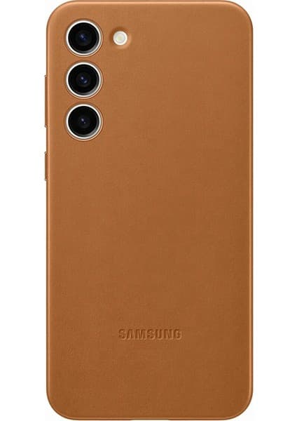 Samsung Galaxy S23 Plus Deri Kılıf - Kahverengi