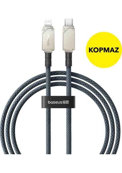 Baseus Kopmaz Kırılmaz 20W 100 cm Type-C To Lightning Şarj Kablosu