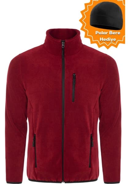 Ghassy Co. Ghassy Co.Erkek Pro Rüzgar Geçirmez 5 Cepli Outdoor Tam Fermuarlı Polar Ceket TMFR869866001