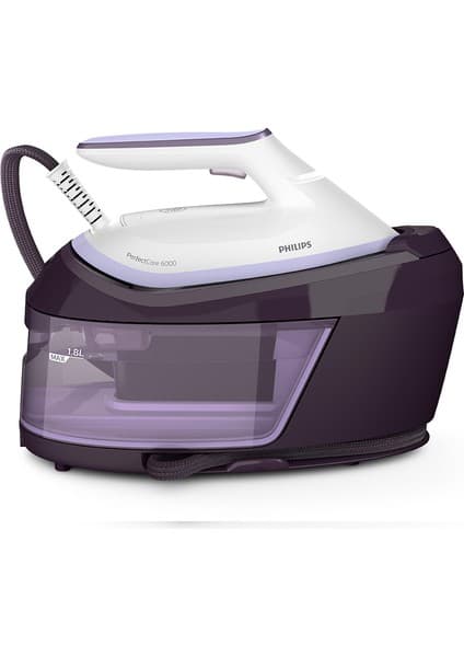 Philips 6000 Serisi Perfectcare Buhar Kazanlı Ütü, Güçlü Buhar, 1,8 Lt Çıkarılabilir Su Haznesi, Sıfır Yanık Riski, PSG6024/30