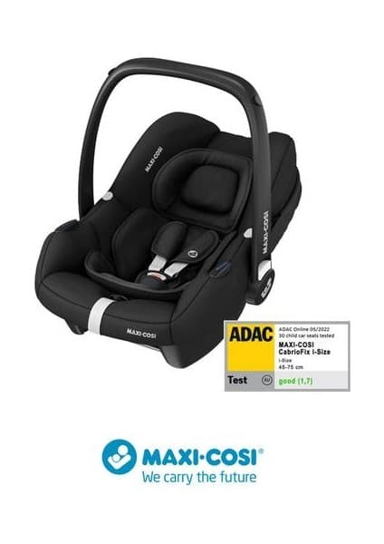 Maxi-Cosi Cabrio Fix I-Size Adac'lı Bebek Oto Koltuğu ve Ana Kucağı 0-13 kg Essential Black