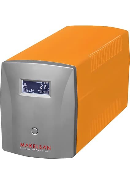 Makelsan Lion 1200VA 2x7AH Line Interactive UPS Güç Kaynağı MU01200L11MP005 LCD Ekranlı Güç Çözümü